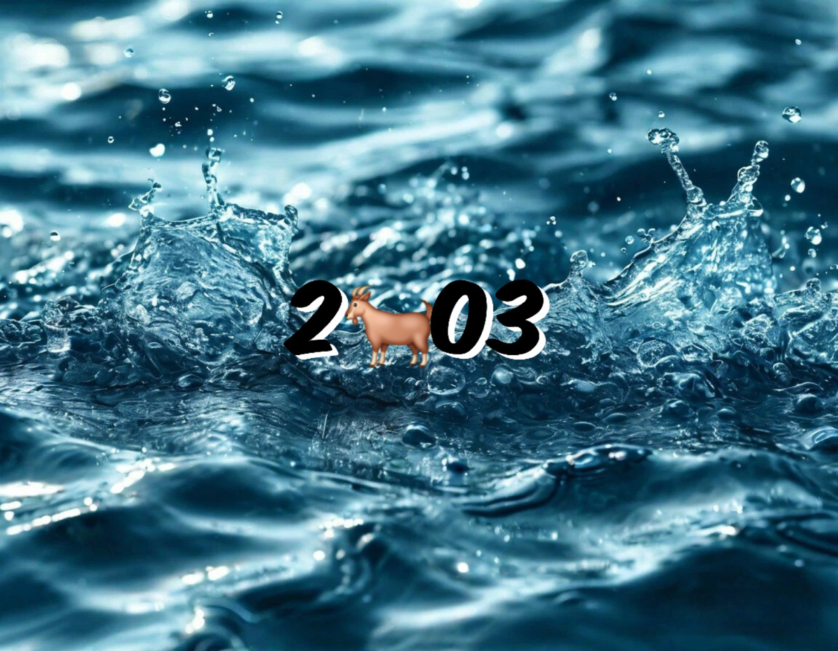 2003 год в восточном календаре и китайском гороскопе: Водяная Коза