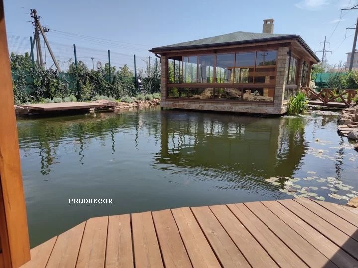 Пруд для рыб на даче