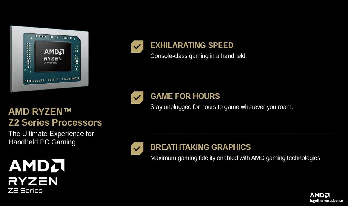    AMD выпустила новую серию процессоров Ryzen Z2 для игровых приставок