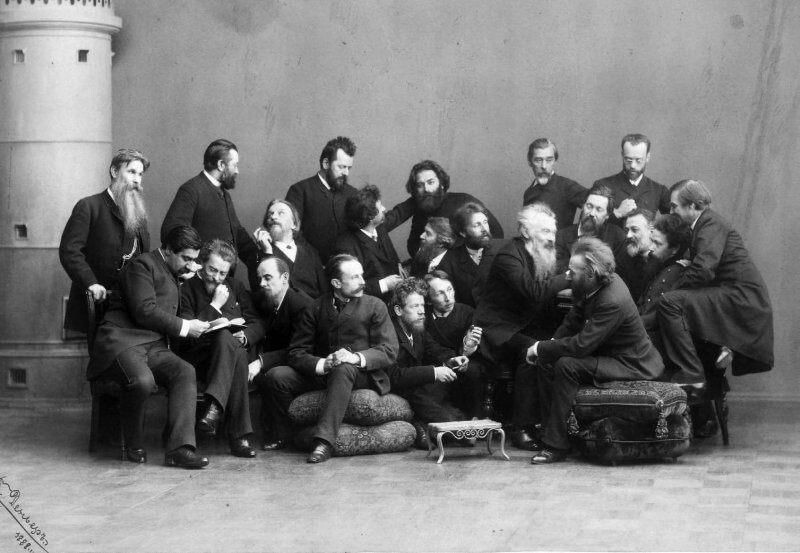 Группа художников товарищества передвижных выставок