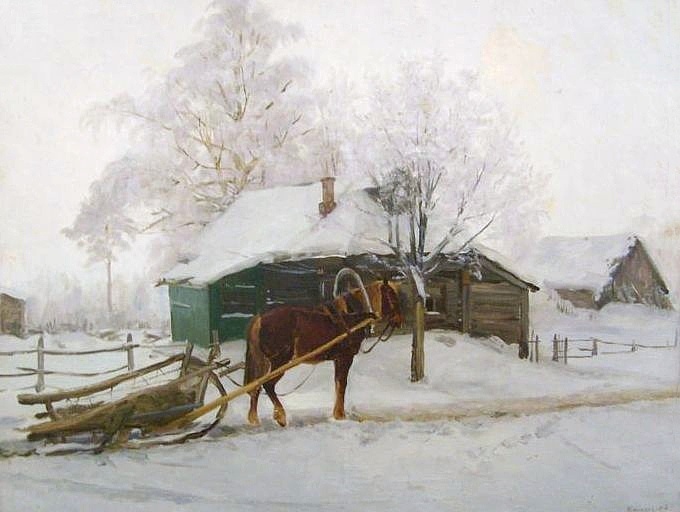 "Тёплый день", 1955 год. Холст, масло 75 х 106 см