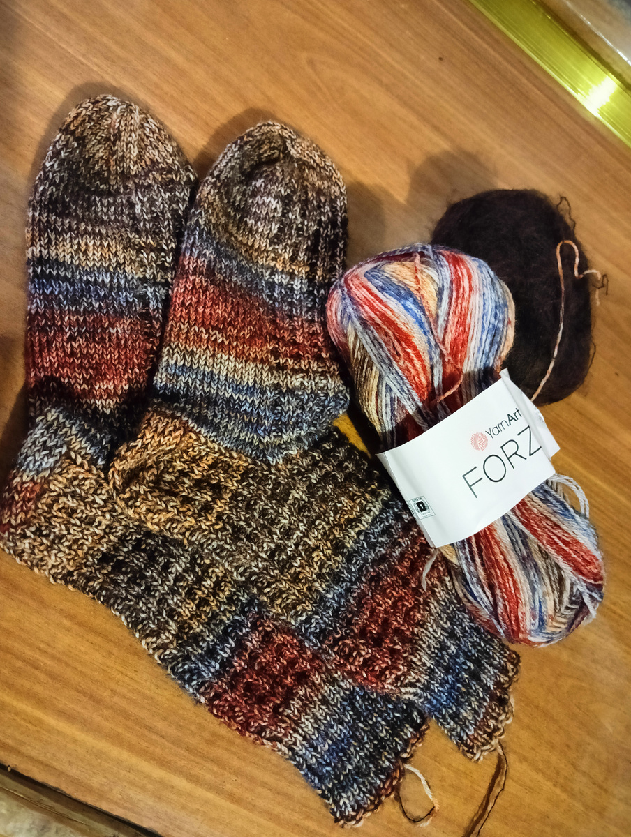 Январские носочки, первые в новом 2025 году готовы!!! 