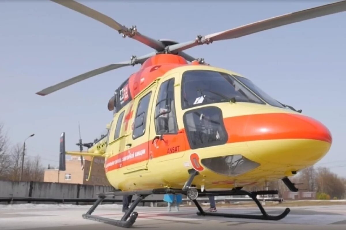    Тульская санавиация за год совершила почти 180 вылетов