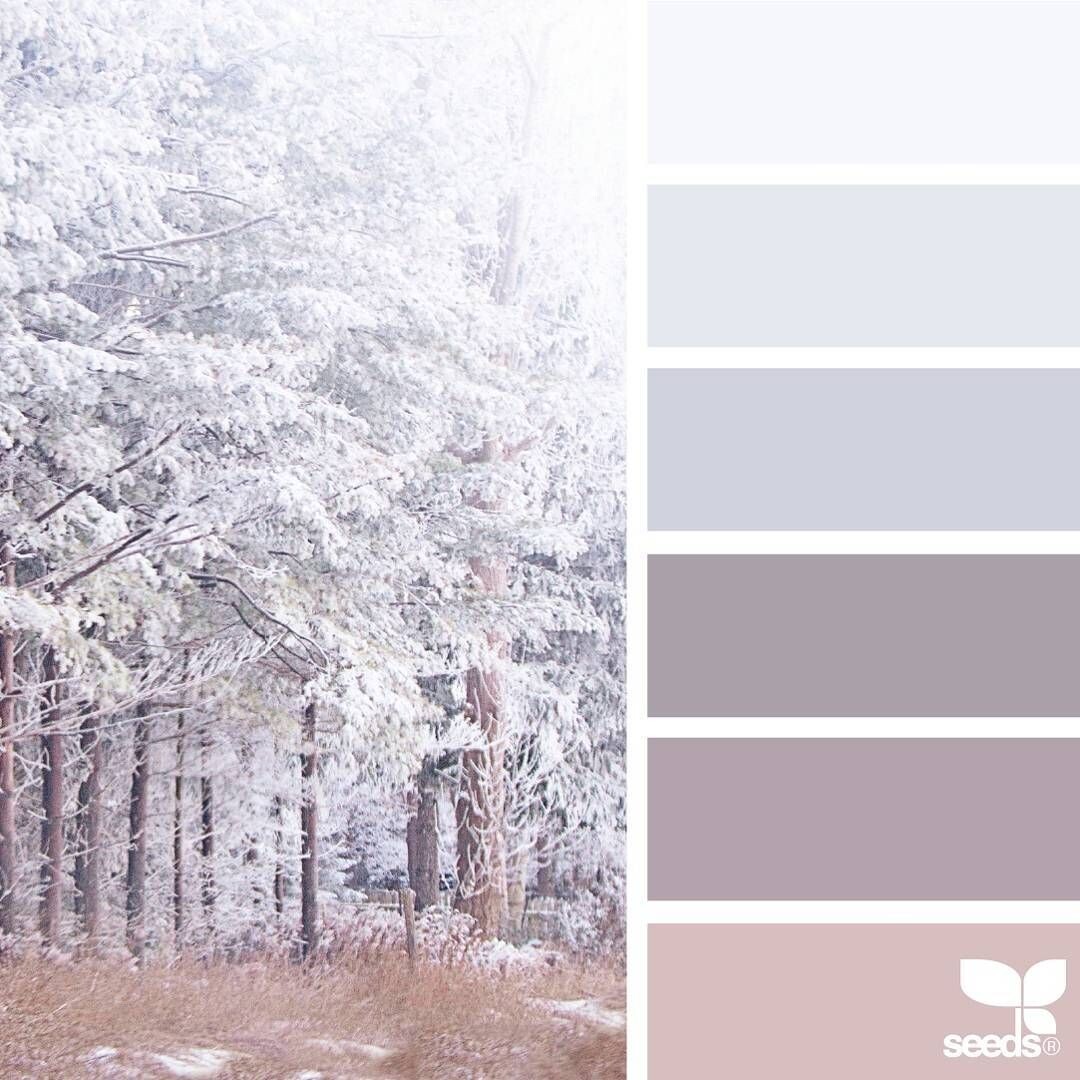 Тоже зимние цвета, но более спокойные