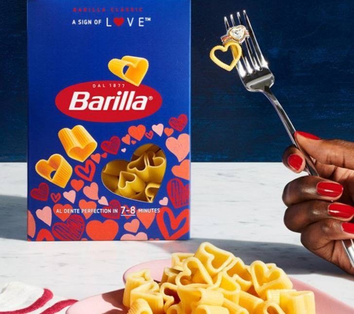 Barilla возвращает макароны в форме сердечек ко Дню всех влюблённых  
