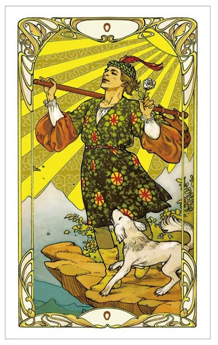 Шут, старший Аркан №0, Таро Райдер Уэйет