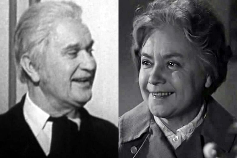 Лилия Гриценко и брат Николай Гриценко (кадры из фильмов «Адрес вашего дома» и «Память сердца»)