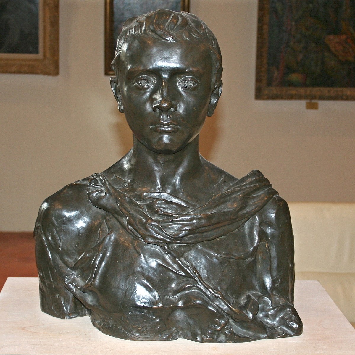 Скульптура, созданная Камиллой Клодель. Бюст "Поль Клодель в 16 лет". Бронза. 1884 год. Музей Августинцев, Тулуза. Источник Википедия. Фото опубликовано в качестве иллюстрации к статье, в культурных и просветительских целях, а также в целях популяризации творчества Камиллы Клодель.