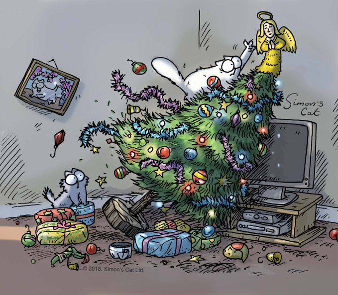 Кот "саймона" карикатура.