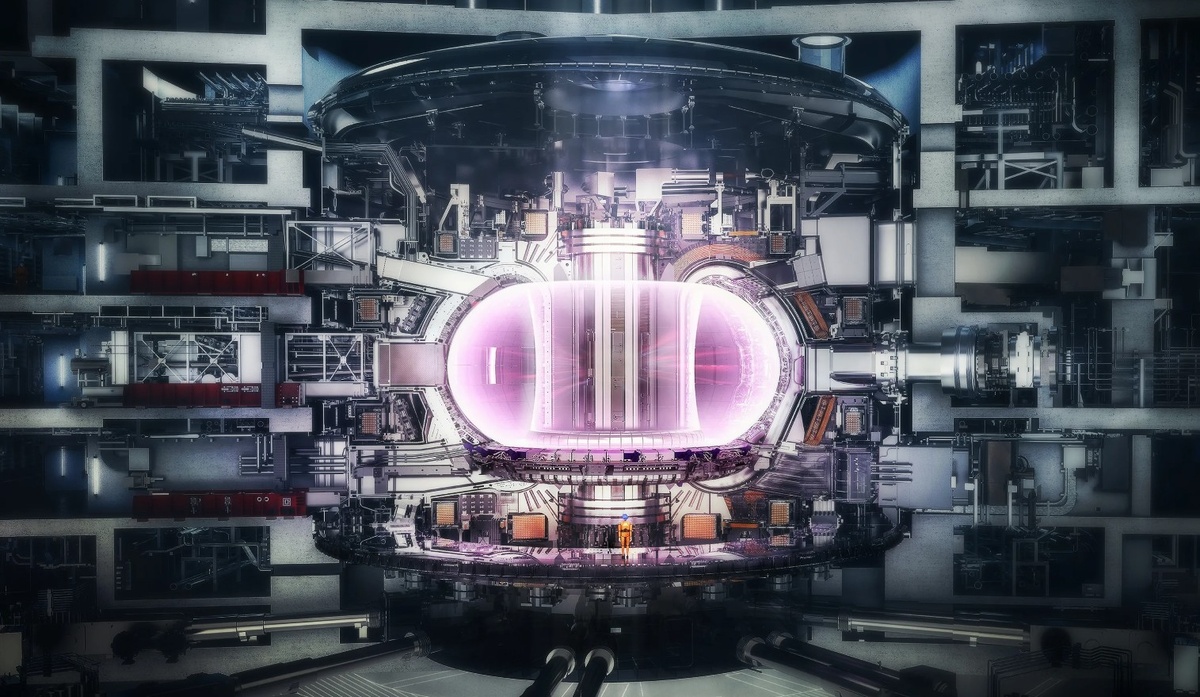 Схема токамака ITER