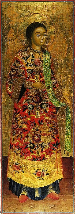 Архидиакон Стефан, уральская икона. XIX в.