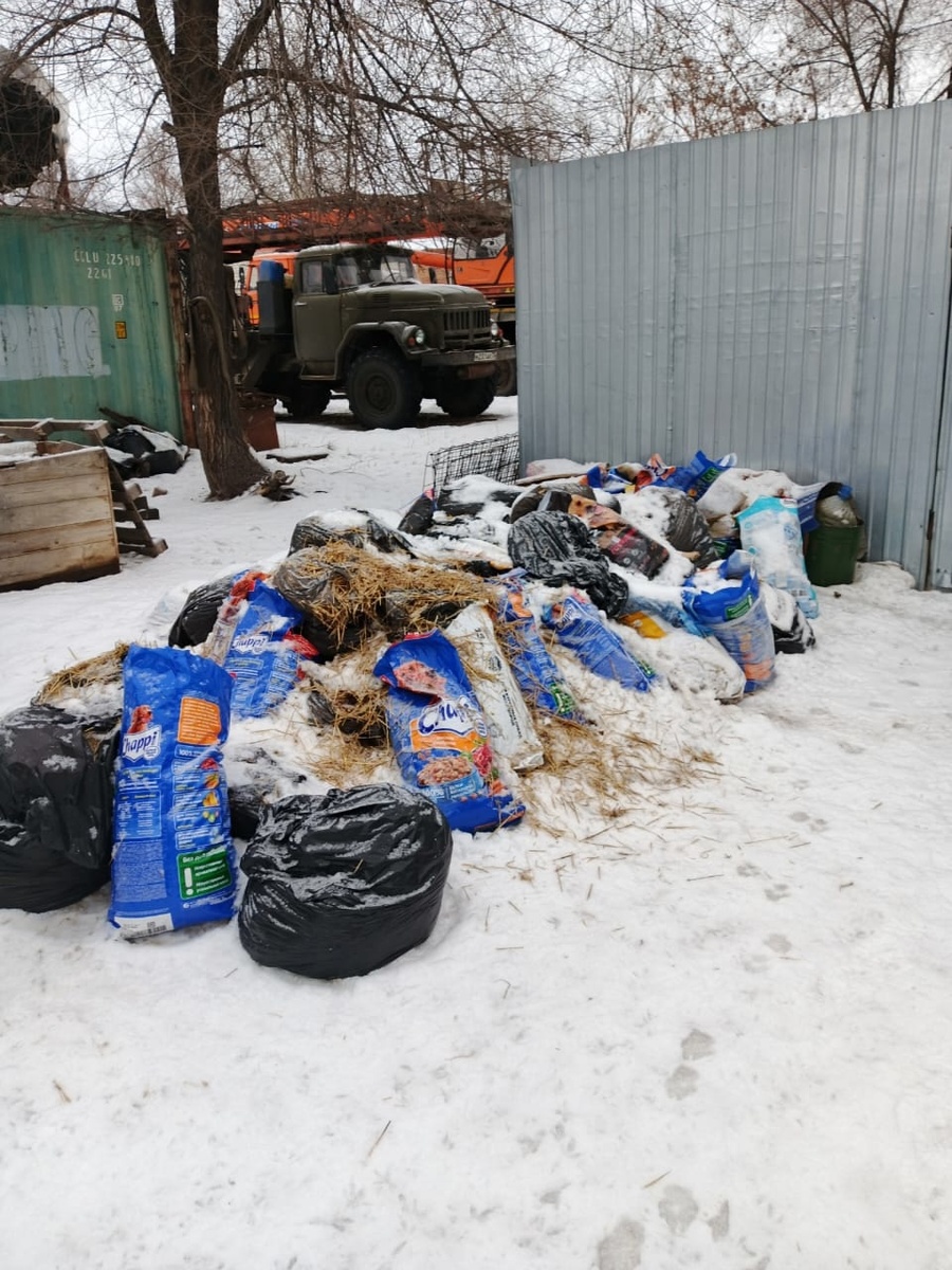 Было (все отходы приюта за месяц)