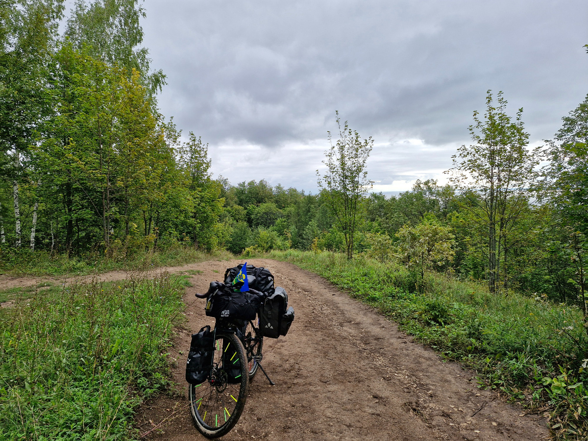 От места ночёвки по грунтам