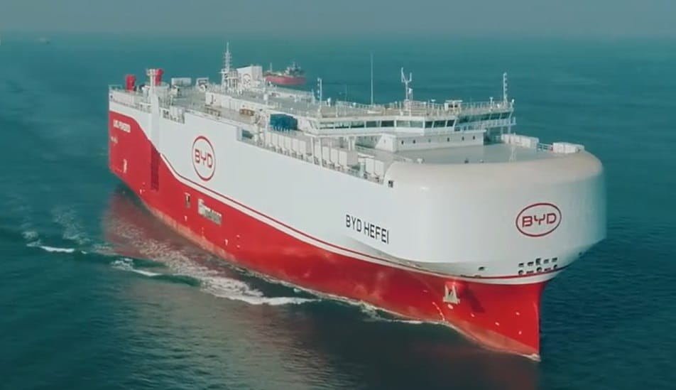 BYD Hefei: строительство автовоза было завершено в сентябре прошлого года.