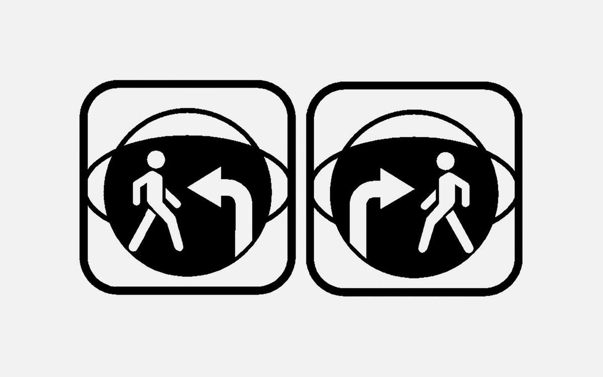 Экзамен ПДД онлайн📷Круглый сигнал размещается на отдельной секции, которая крепится под основными цветами светофора. Он представляет собой силуэт пешехода и стрелки бело-лунного цвета, направленной вправо или налево. Секция работает в мигающем режиме.