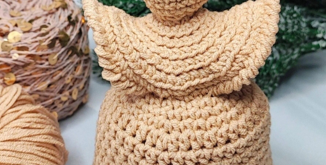 Рождественский ангел крючком.