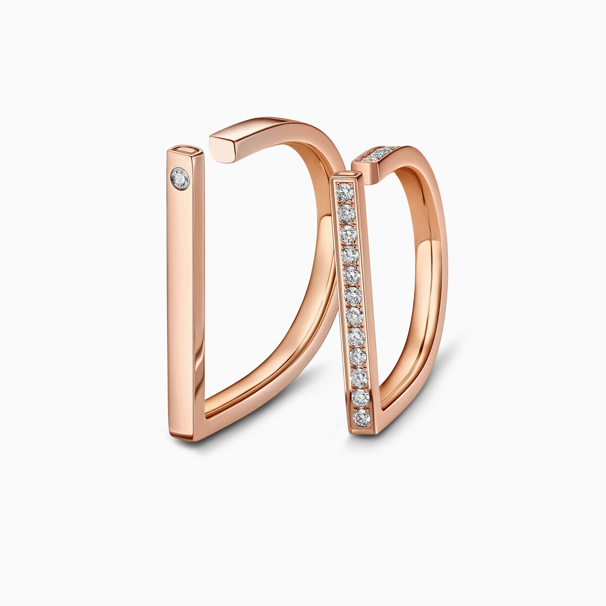 Открытые обручальные кольца 