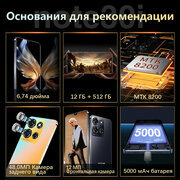 Экран: 6,74-дюймовый HD+ дисплей 2712x1220