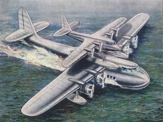 Вольный рисунок на тему "составного самолета" майора Р. Мэйо