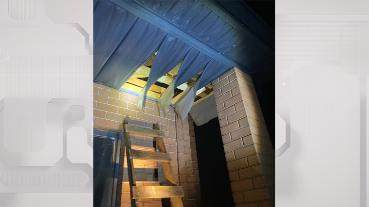    Частный дом поврежден в результате атаки БПЛА в Белгородской области. Telegram/ Официальный телеграм-канал Губернатора Белгородской области/vvgladkov