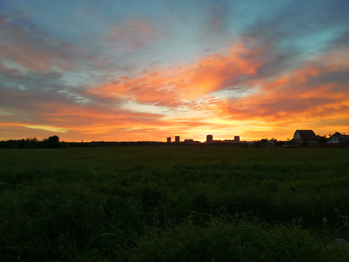 Вот такая красота у нас перед домом. 