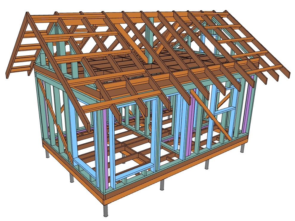 Каркас бани