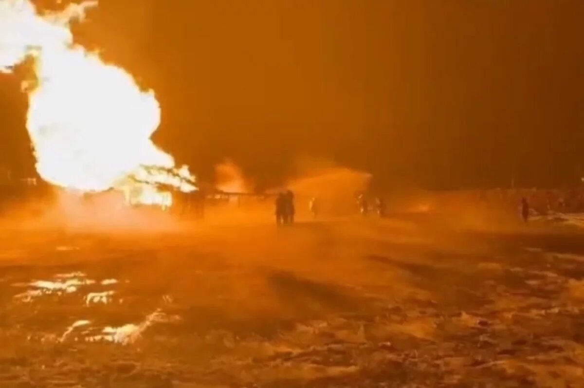    16 суток полыхал пожар на буровой установке в Асекеевском районе