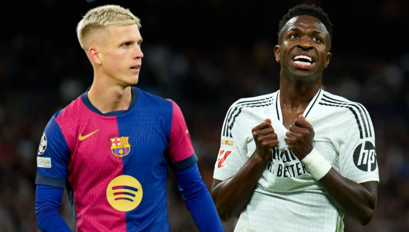 Дани Ольмо пока не может играть за "Барселону", а Винисиус Жуниор пропустил ближайшие матчи "Реала" в Ла Лиге. Фото: соцсети