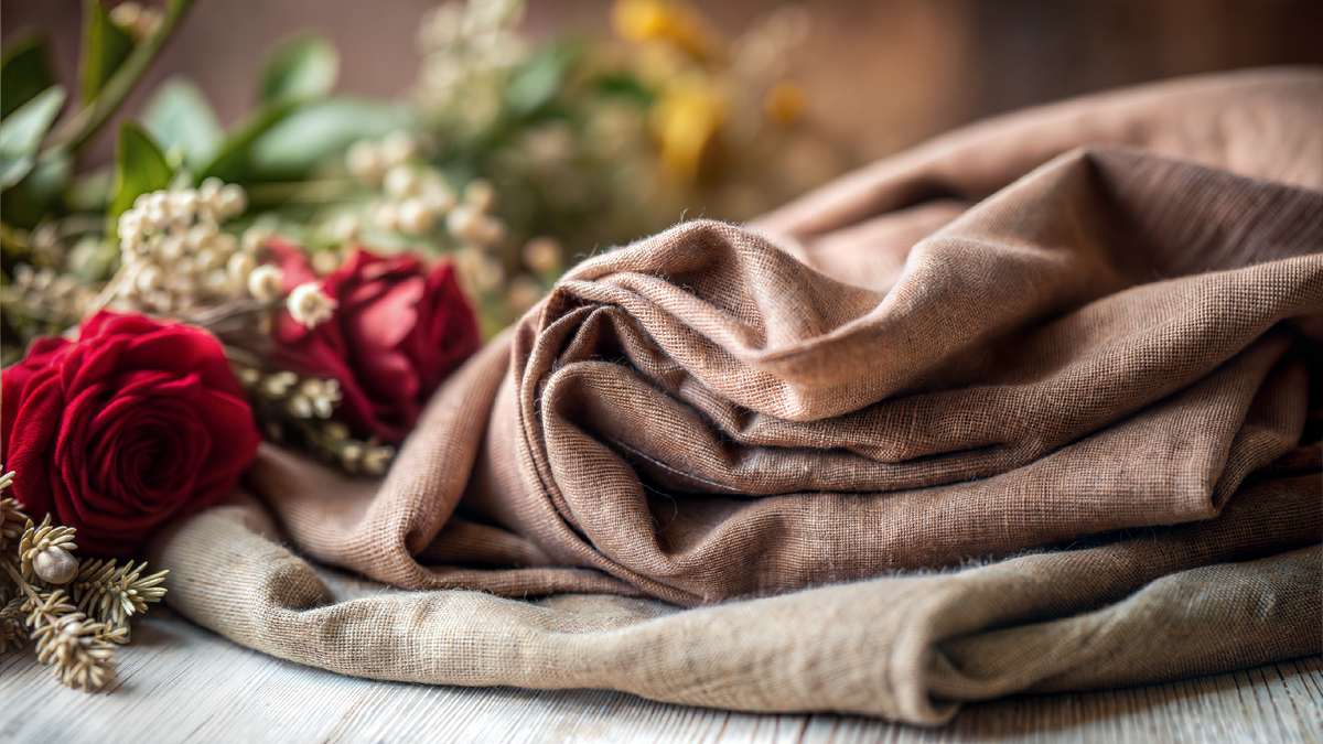 Тренды текстиля 2025. Экологичное направление-натуральные грубоватые на вид ткани.