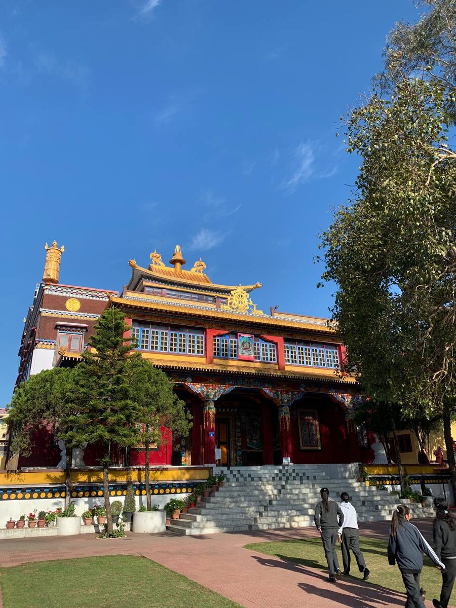 в буддийском монастыре в Индии