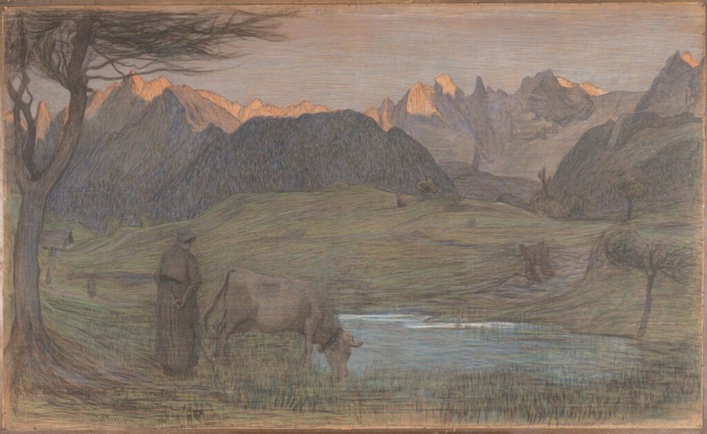 Джованни Сегантини «La Vita», этюд, 1897 © J. Paul Getty Trust