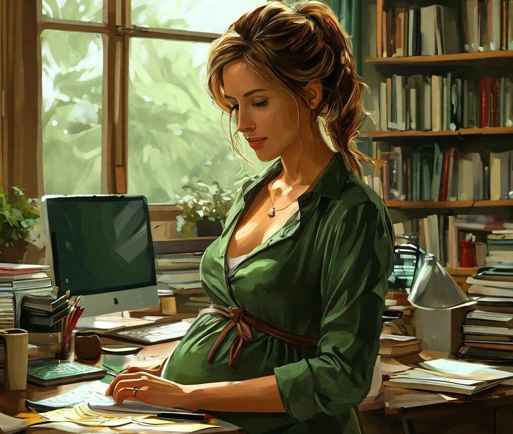 На больших сроках живот говорит сам за себя