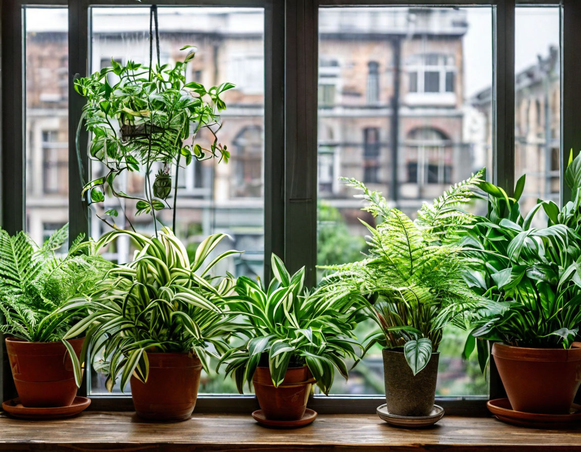 Северное окно - не повод отказываться от зеленого оазиса в доме