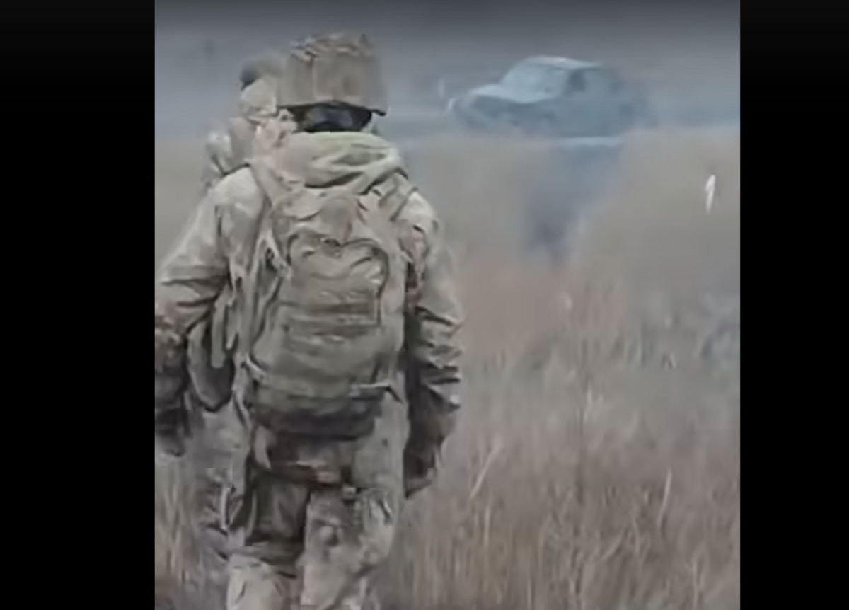 Кадры отступления противника на южноднецком направлении. 