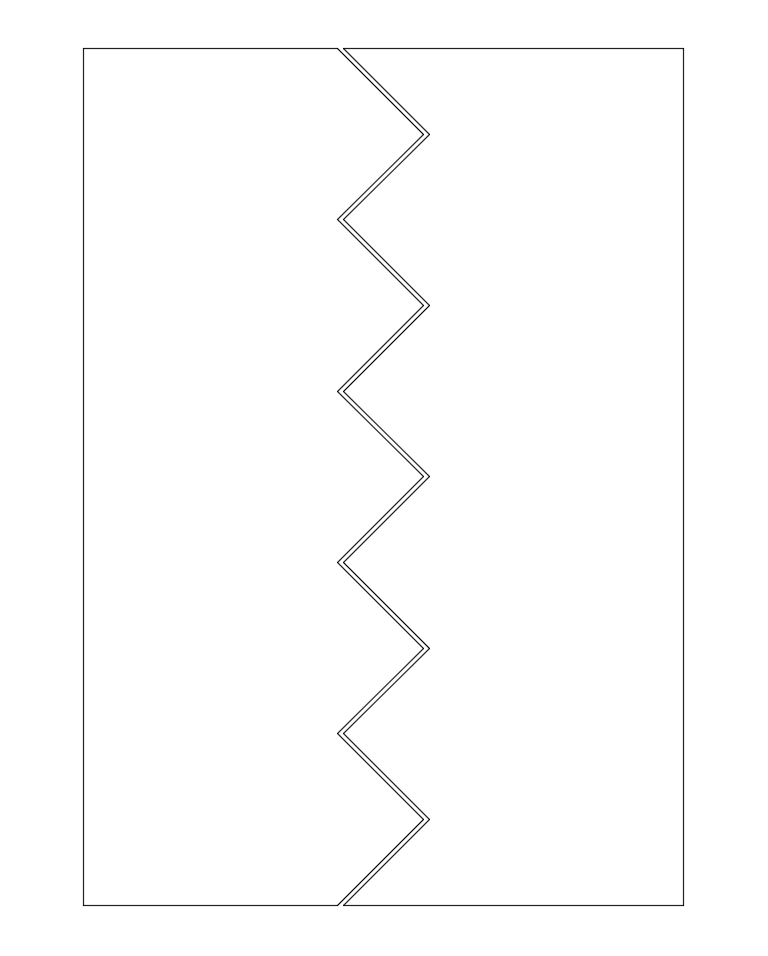 Форма створок зеркала