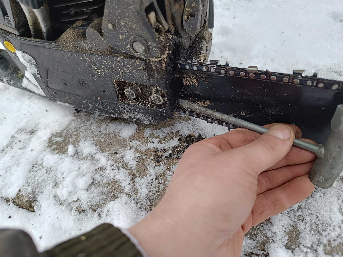 Натяжение цепи