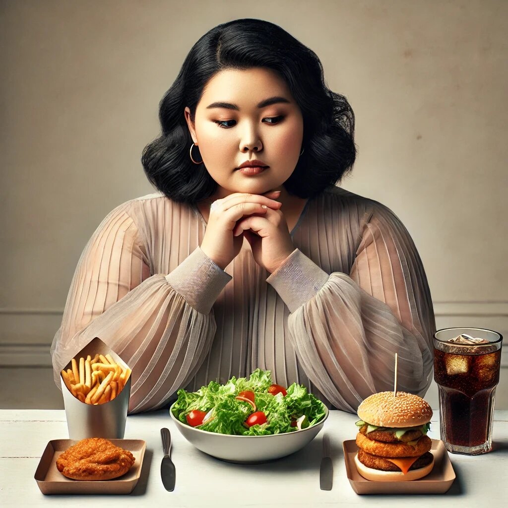 Никто не питается так, как о себе думает, если не думает о выборе еды принципиально и специально. Чтобы думать было легче - лучше подчитать хотя бы фактические цифры КБЖУ, на которых набрано непосильным трудом избыточное количество кг. 