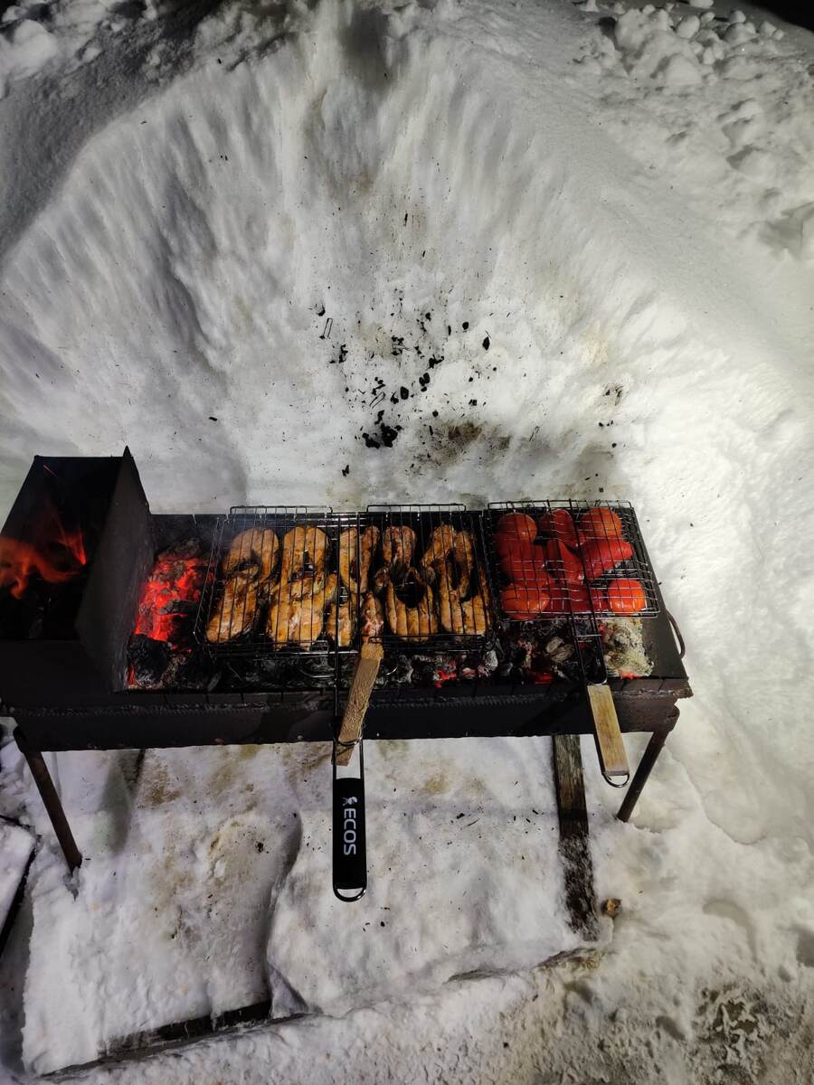 Жарим рыбку. Фото автора. 