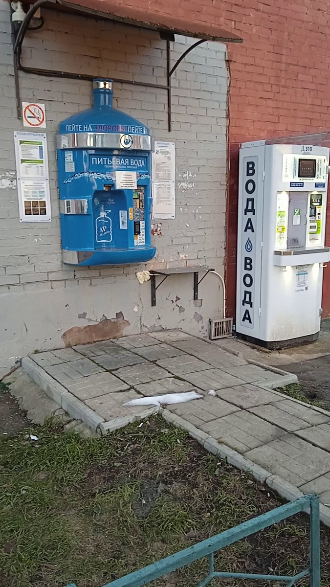 В нашем городе везде стоят такие аппараты с чистой водой (5 руб. литр)