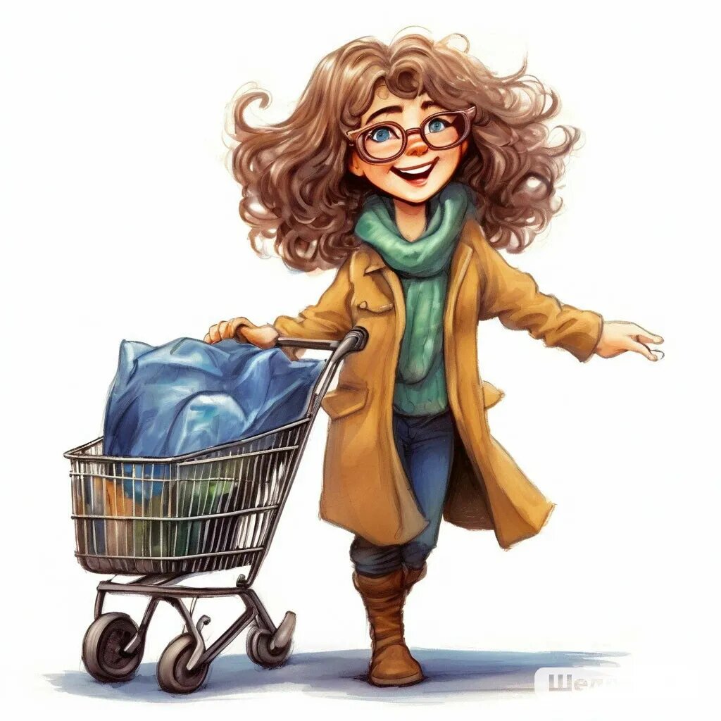 Таня тратит деньги с кредитки)) Сгенерировано АИ Шедеврум