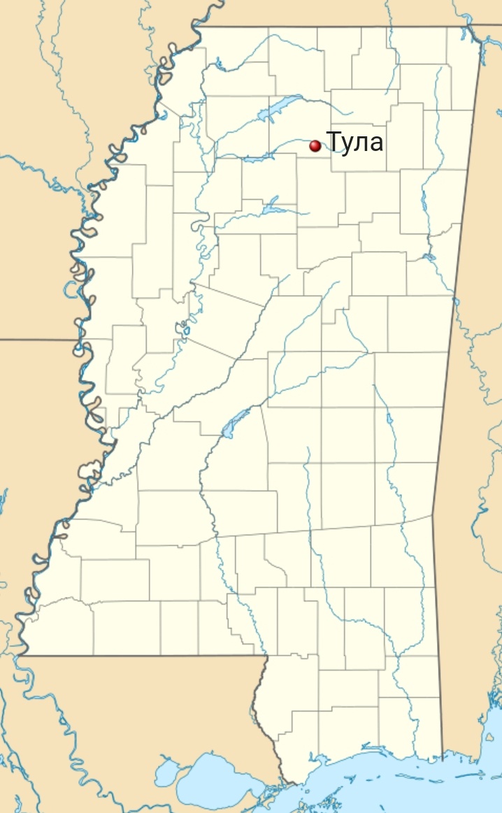 Тула на карте