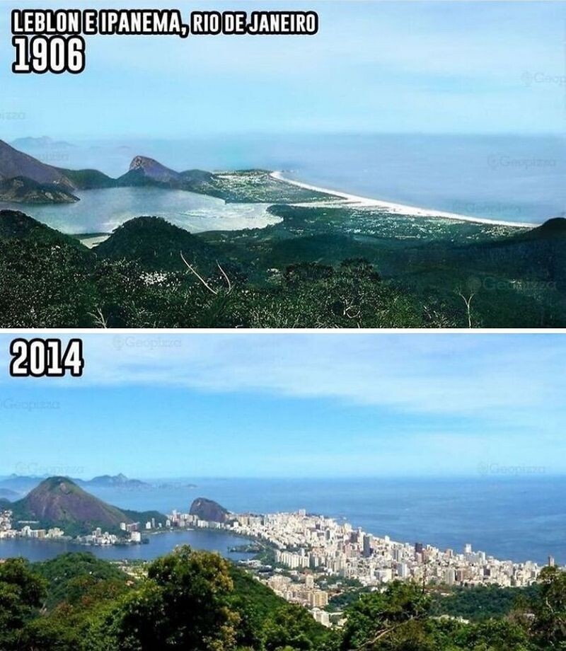    До и после: 14 фотографий городов прошлого и настоящего