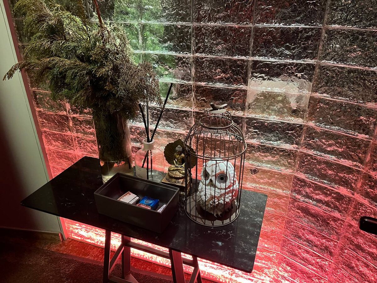 на входе нас встречает Букля и сигареты )))