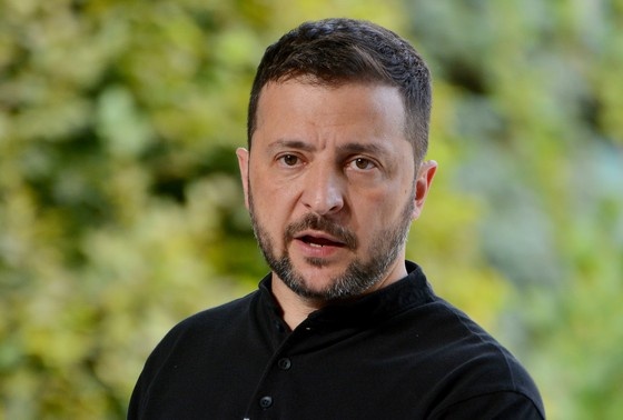    Украинский лидер Владимир Зеленский