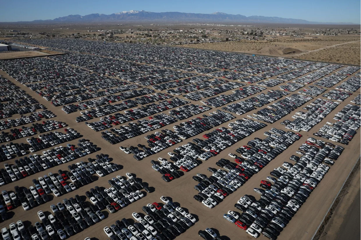 Заброшенные авто в пустыне