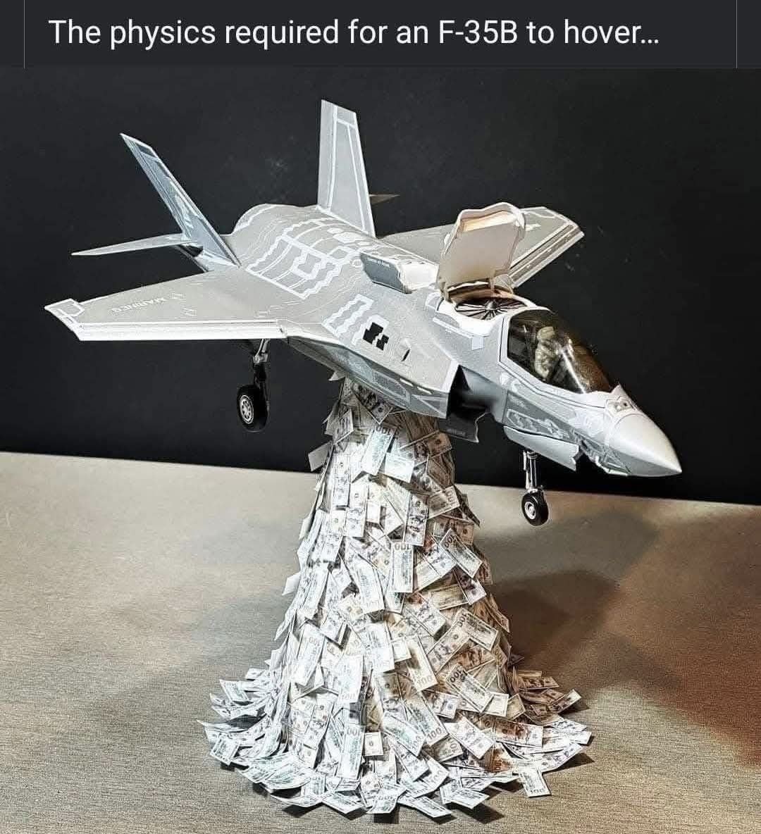 До 0.5 тонн редкозёмов содержит один F-35. Иллюстрация https://t.me/arbaletgovorit