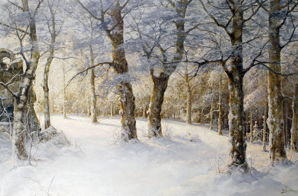 Снежный лес, 1912. Частная коллекция