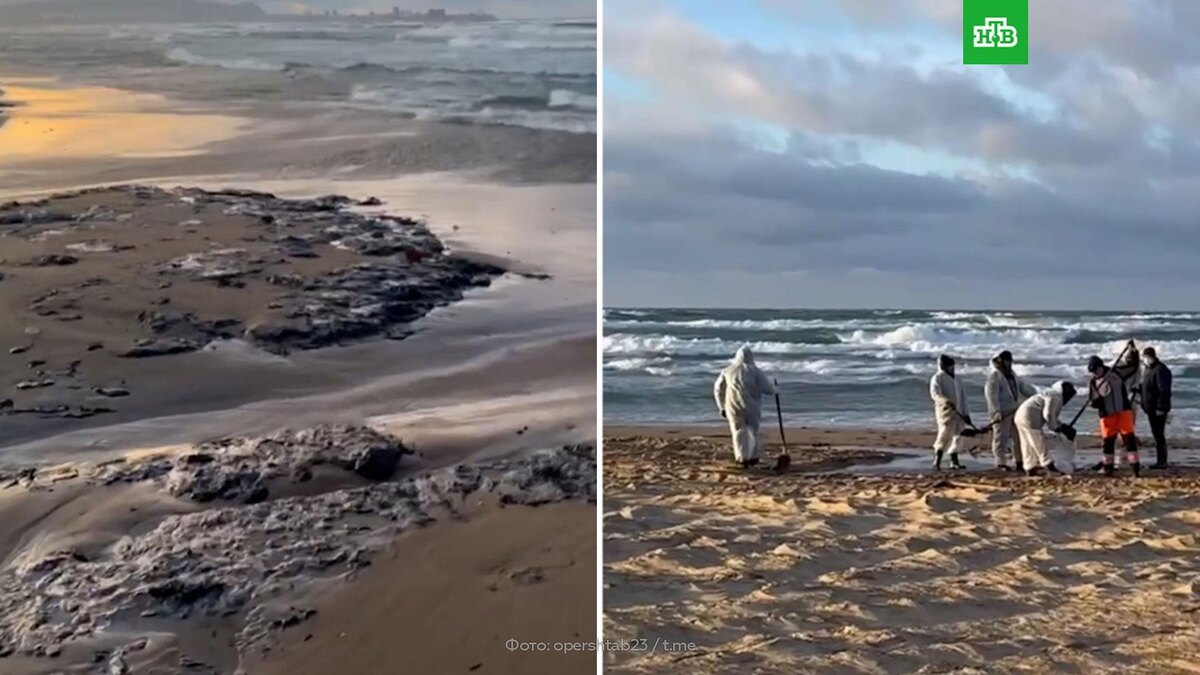    На побережье Анапы выявлены повторные выбросы мазута