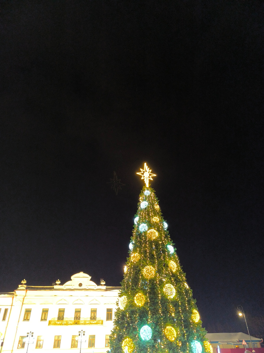 Кусочек городской ёлки. Фото автора канала Счастье есть 