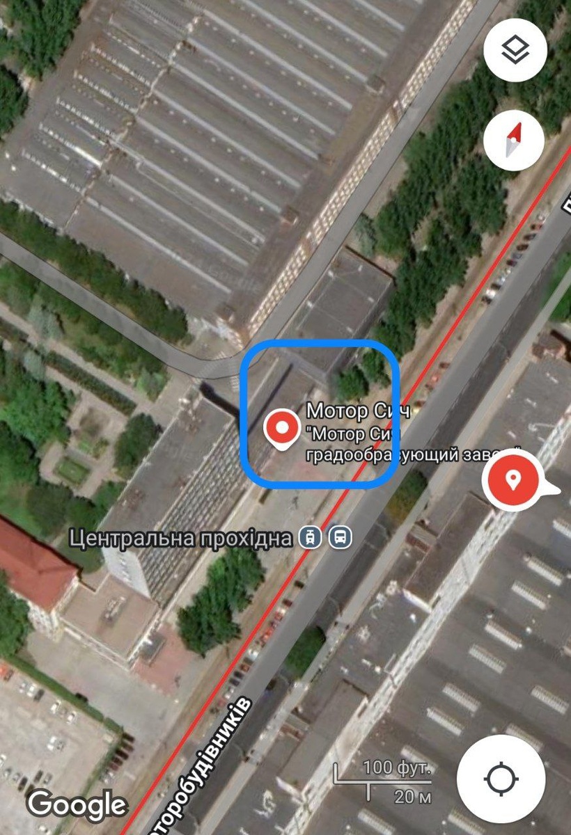    Фото: Скриншот карты Google